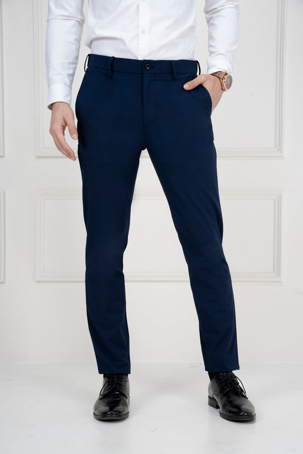 slim-fit formal pants