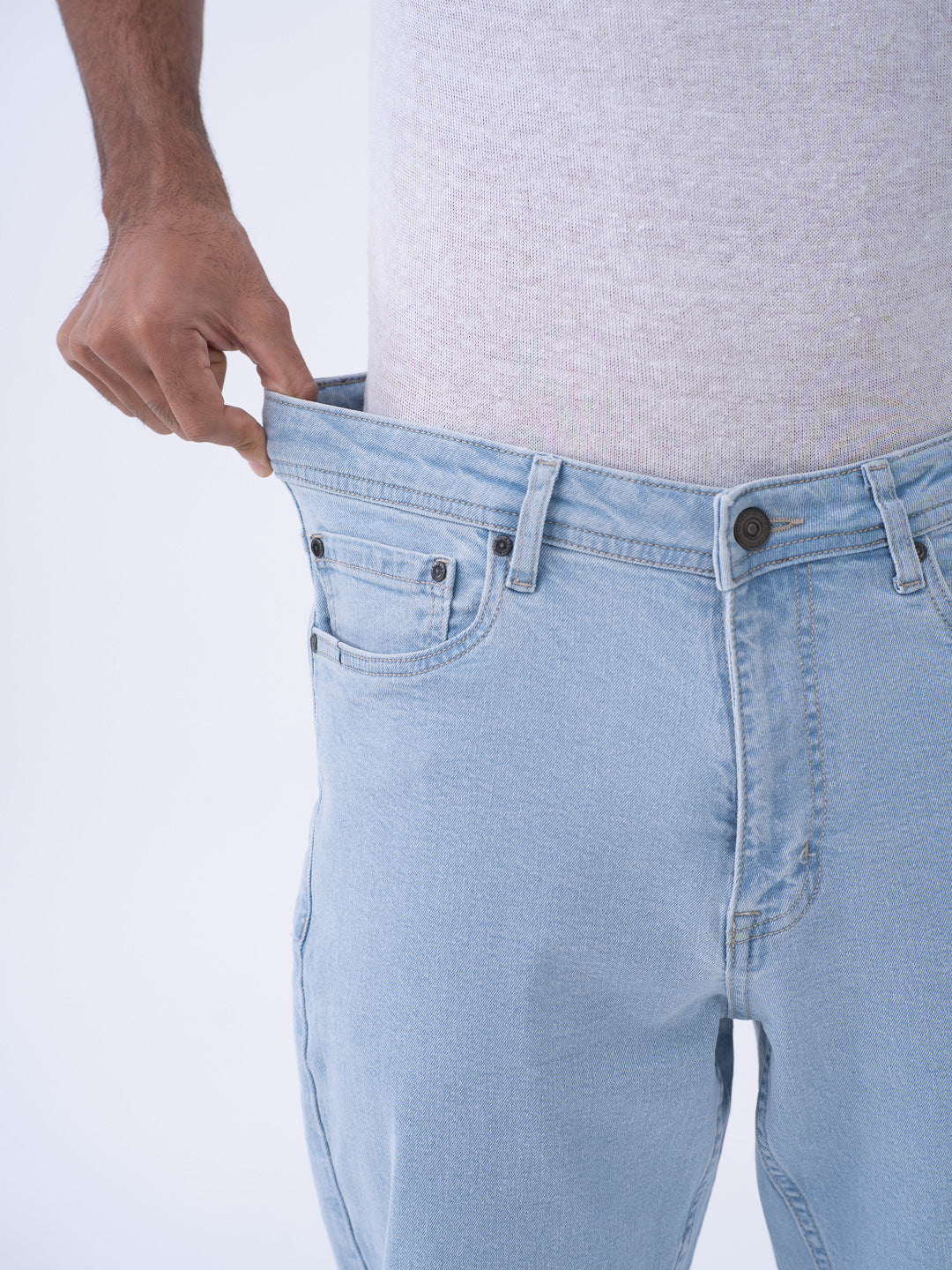 Frozen Blue Relaxed Fit Jeans