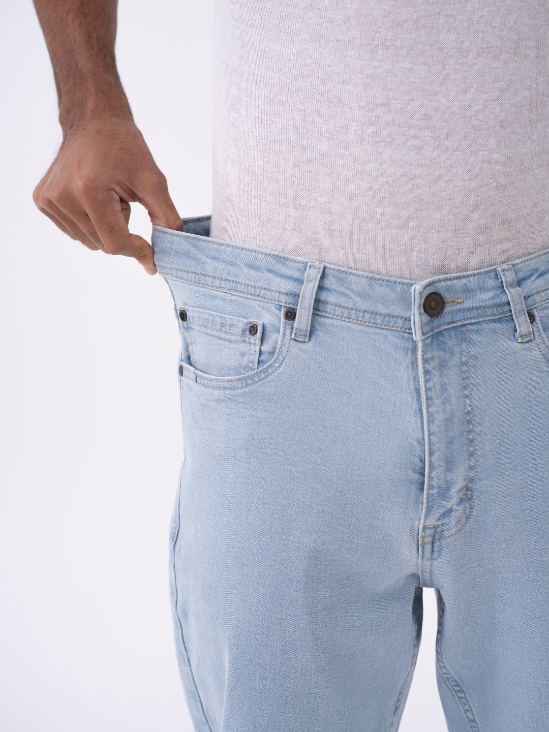 Frozen Blue Relaxed Fit Jeans