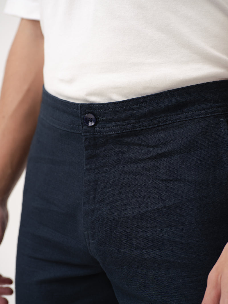 Marve Navy All Day Lounge Cotton Pants