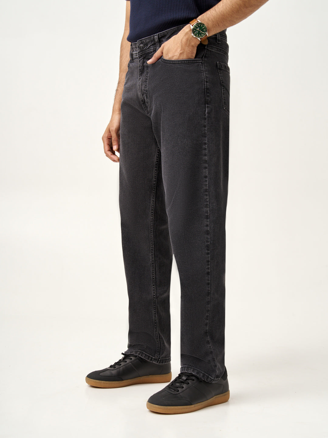 Faded Black Relaxed Fit Jeans