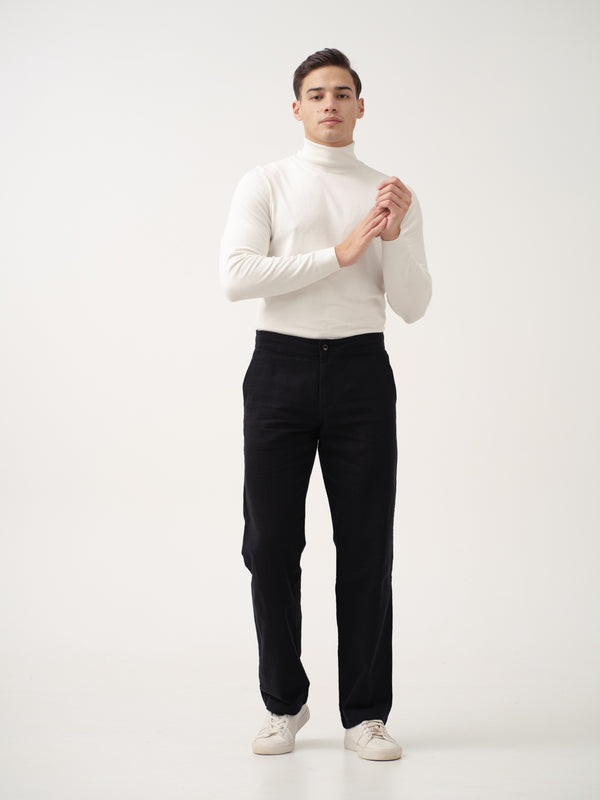 Belvidere Black All Day Lounge Cotton Pants