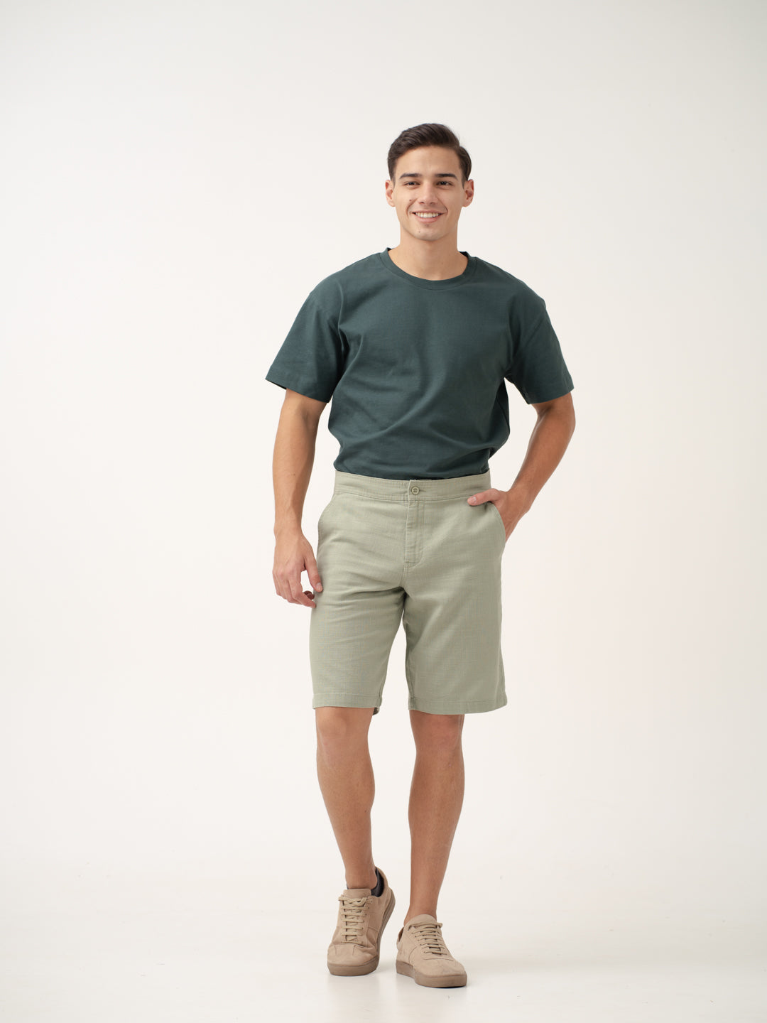 Grace Green All Day Lounge Cotton Shorts