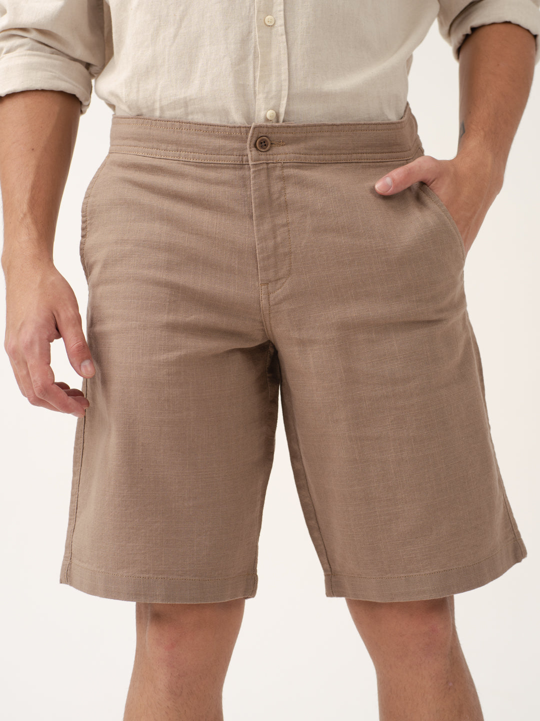 Baga Brown All Day Lounge Cotton Shorts