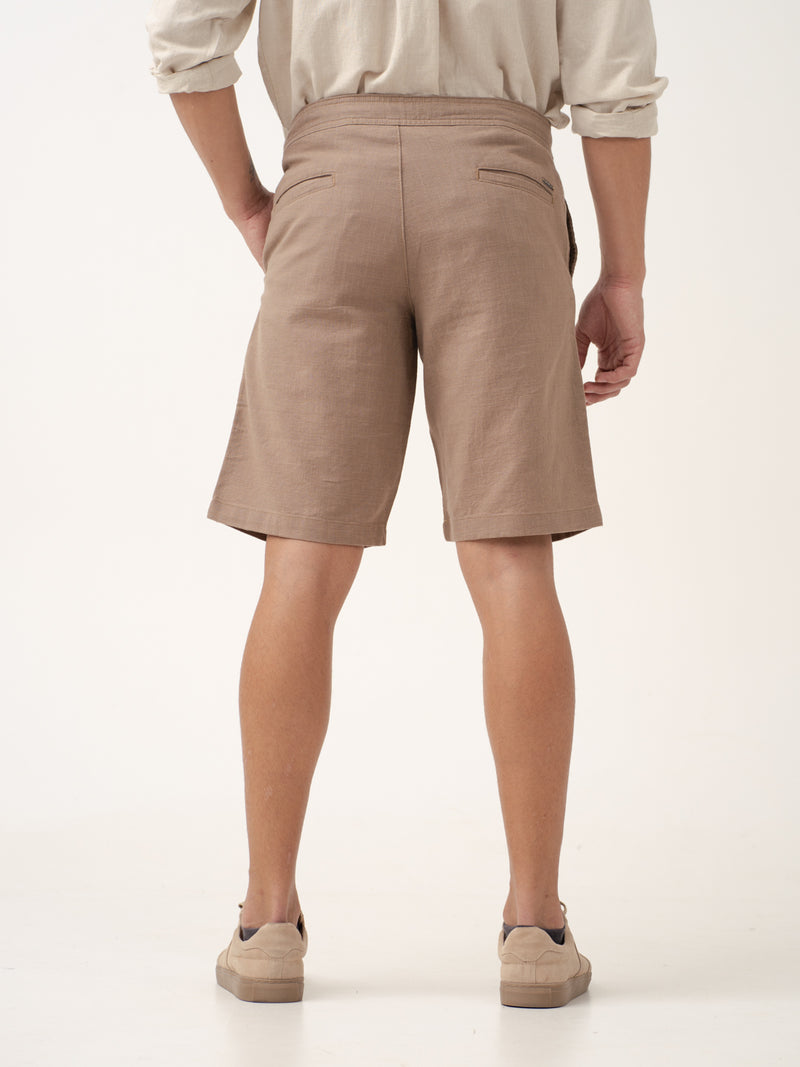 Baga Brown All Day Lounge Cotton Shorts