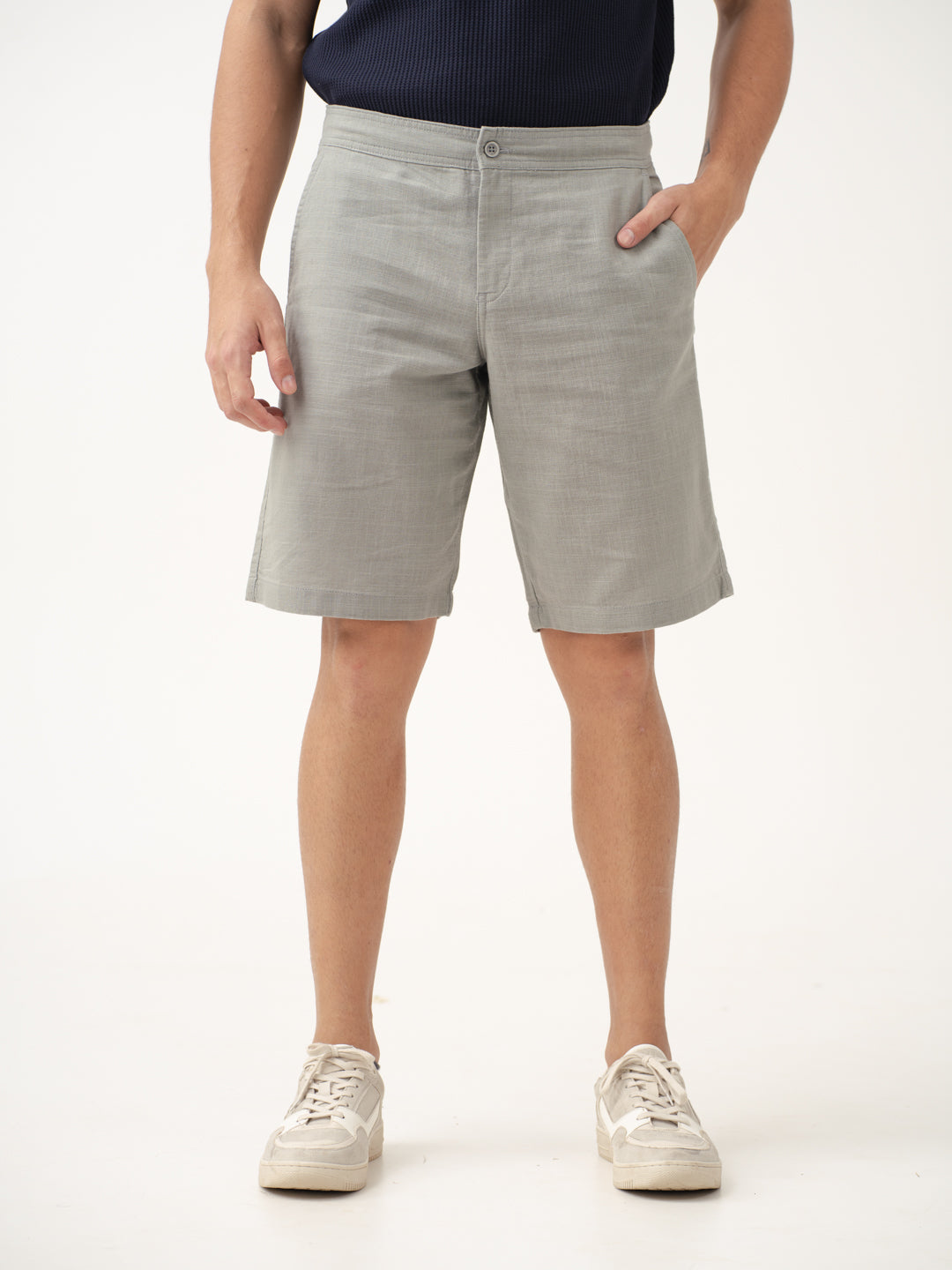 Reef Blue All Day Lounge Cotton Shorts