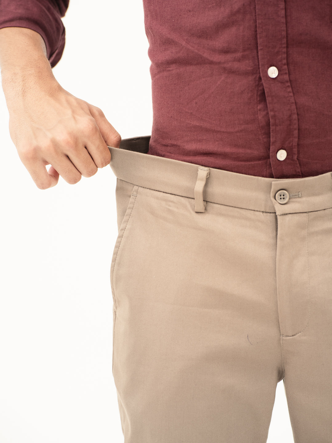 Showerstone Khaki Slim Fit Stretch Chinos