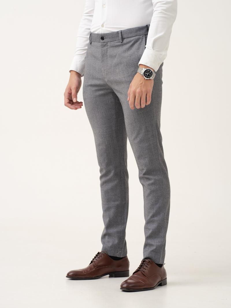 Marl Grey Merino Wool Pants