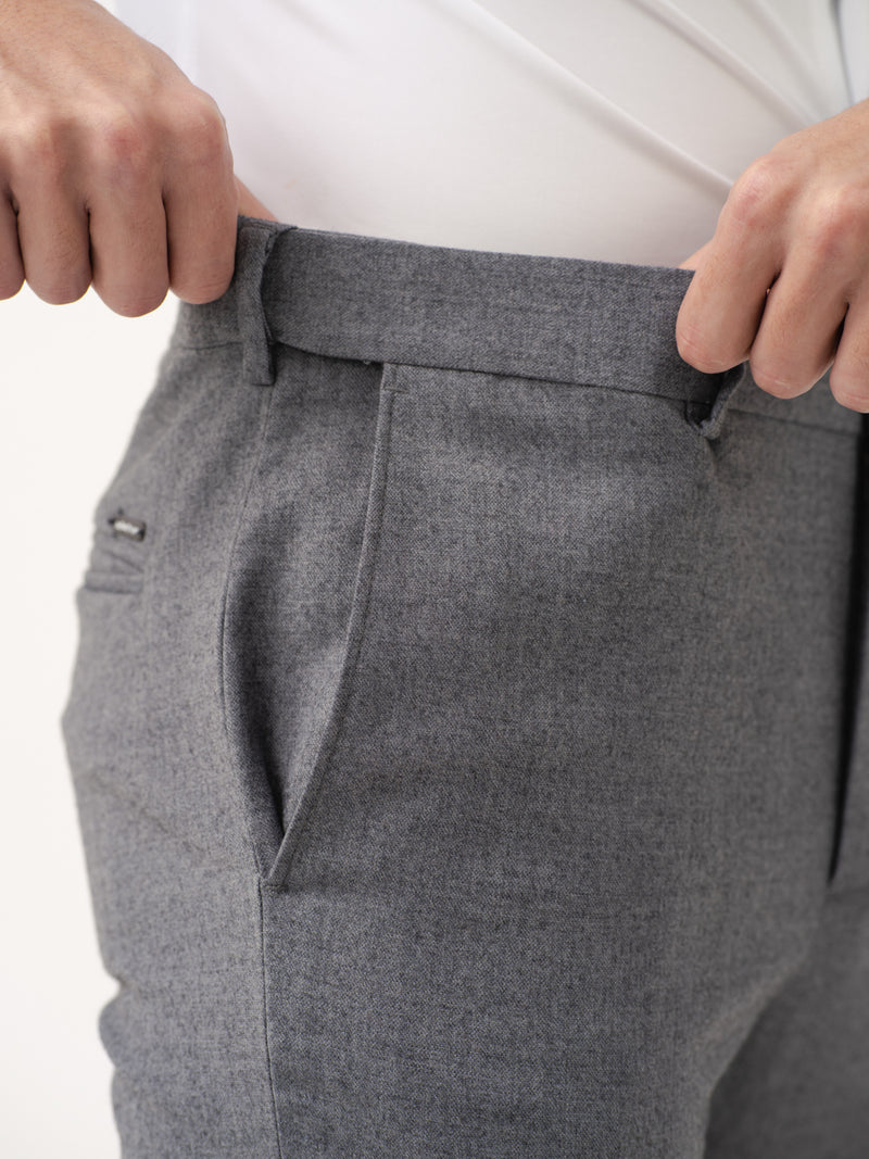 Marl Grey Merino Wool Pants