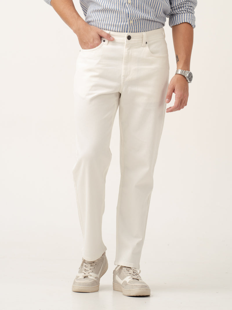 Frost White Relaxed Fit Jeans