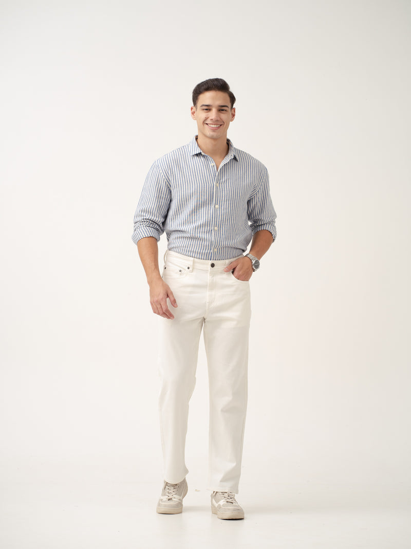 Frost White Relaxed Fit Jeans