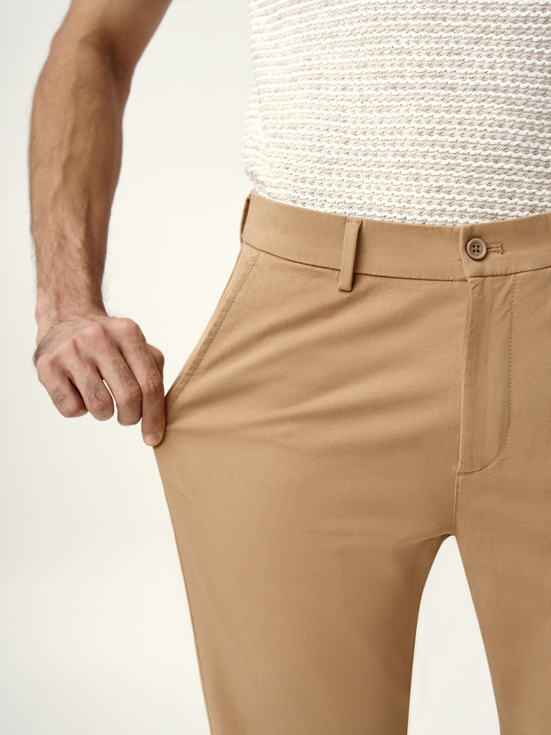 Earth Khaki Stretch Chinos