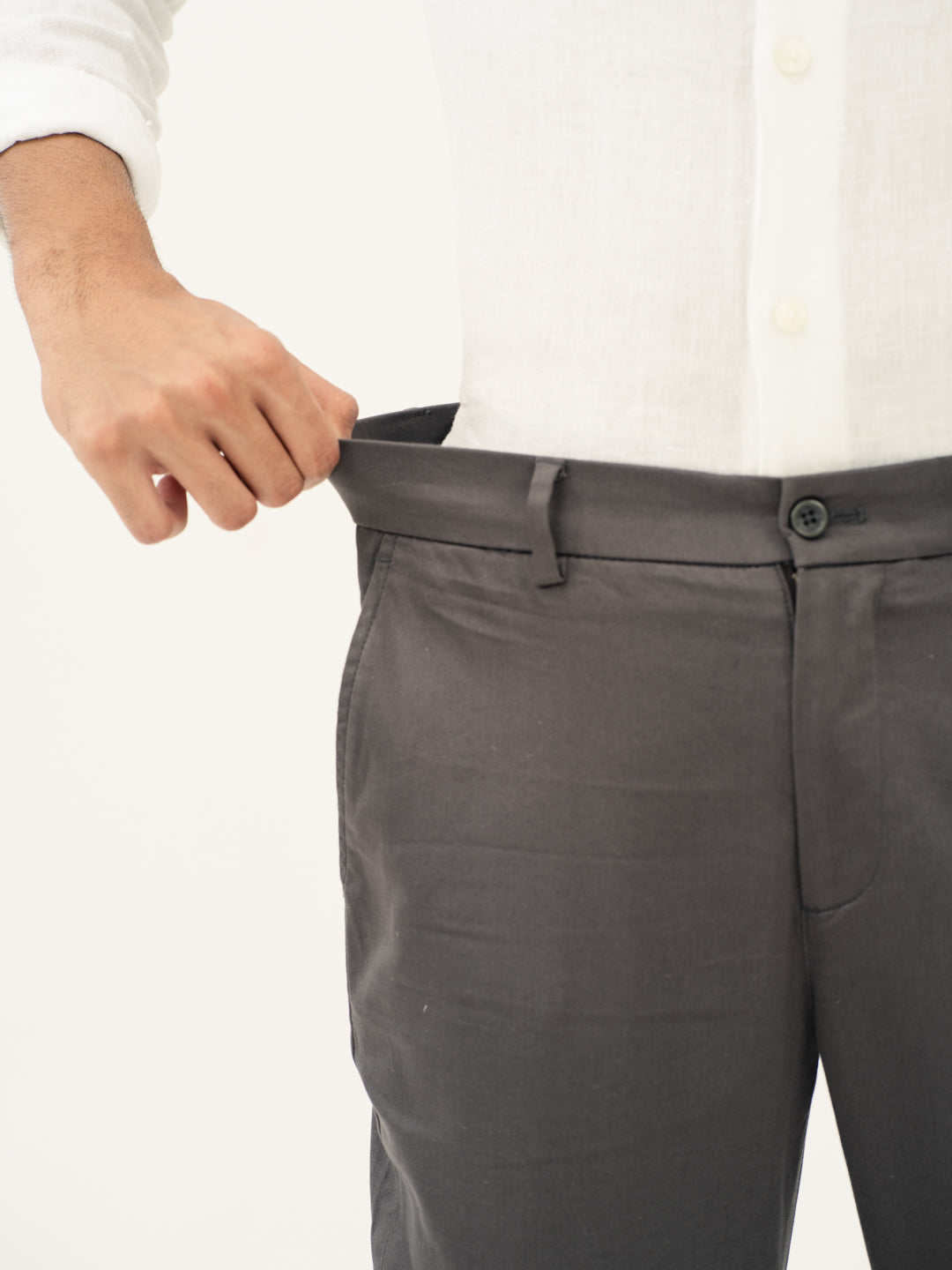 Rainshield Grey Slim Fit Stretch Chinos