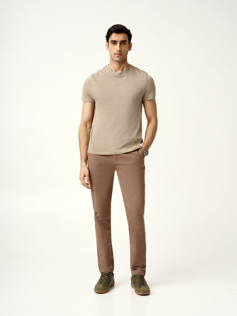 Fawn Khaki Stretch Chinos