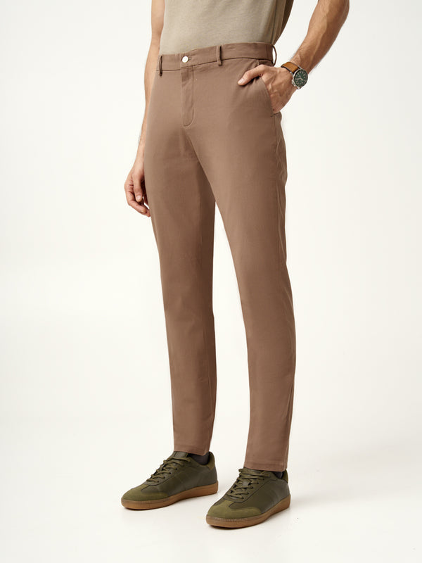 Fawn Khaki Stretch Chinos