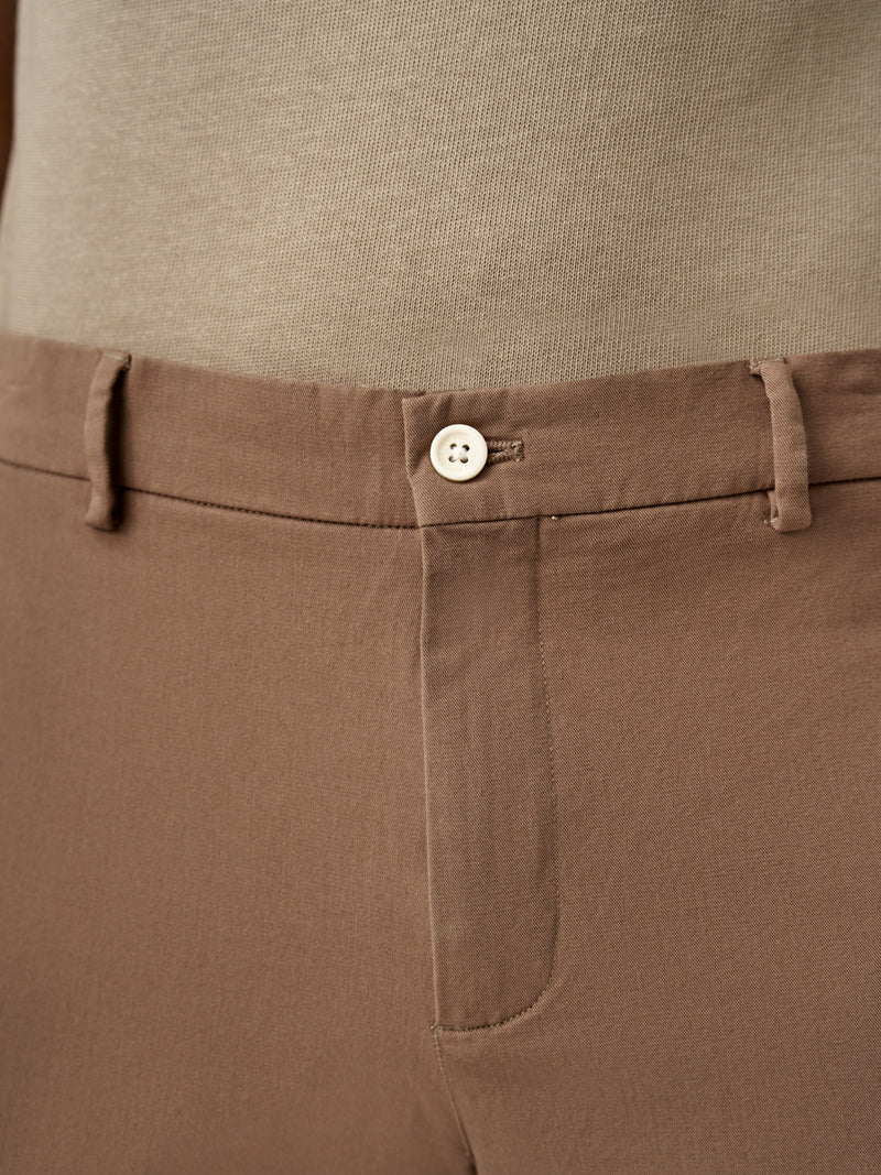 Fawn Khaki Stretch Chinos