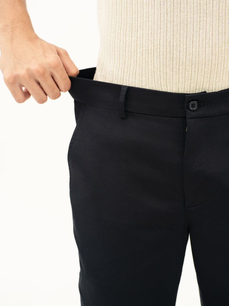 Stormguard Black Water Repellent Slim Fit Stretch Chinos