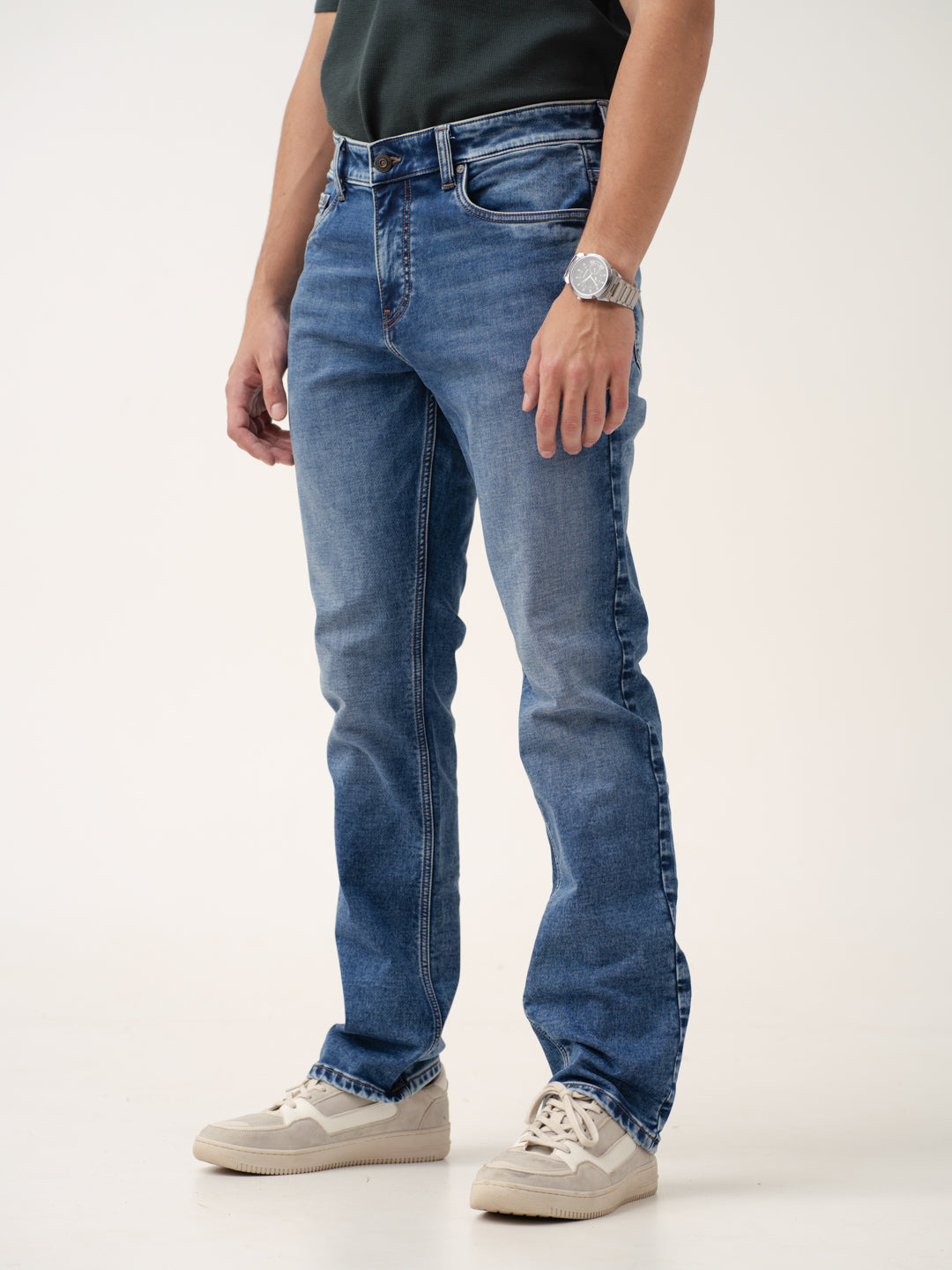 Nebula Blue Luxury Relaxed Fit Jeans