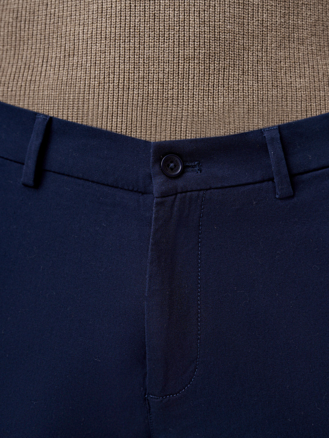 Classic Navy Stretch Chinos