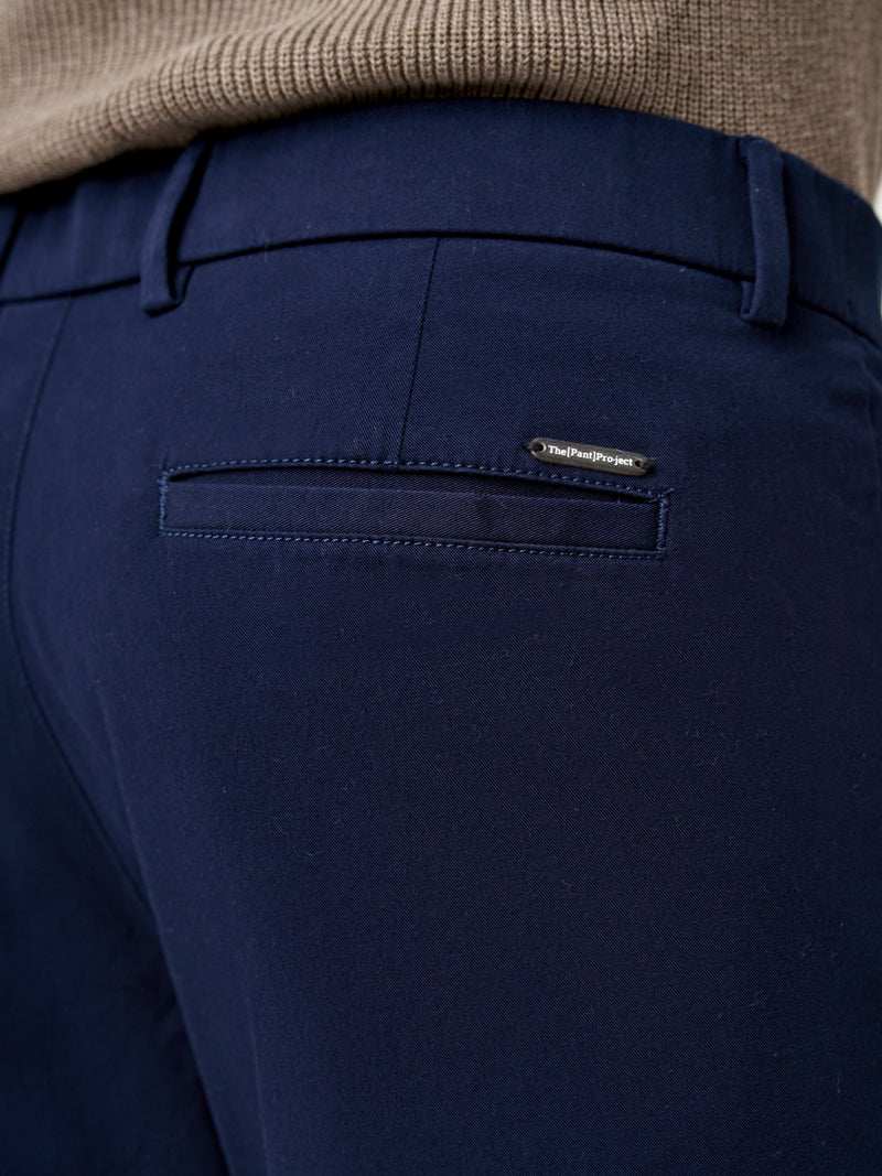 Classic Navy Stretch Chinos