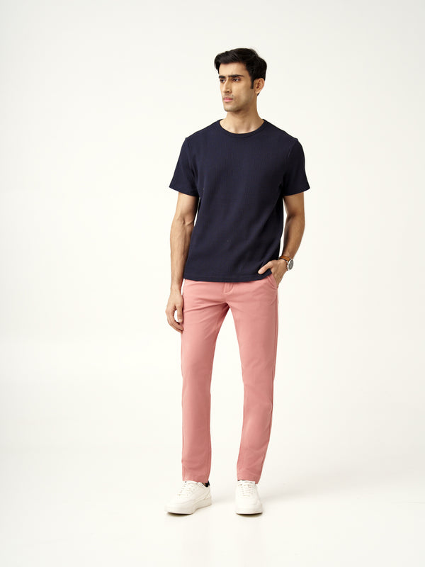 Coral Cotton Stretch Chinos