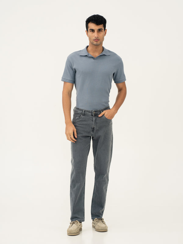 Refined Grey Relaxed Fit Jeans