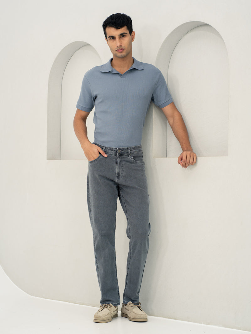 Refined Grey Relaxed Fit Jeans