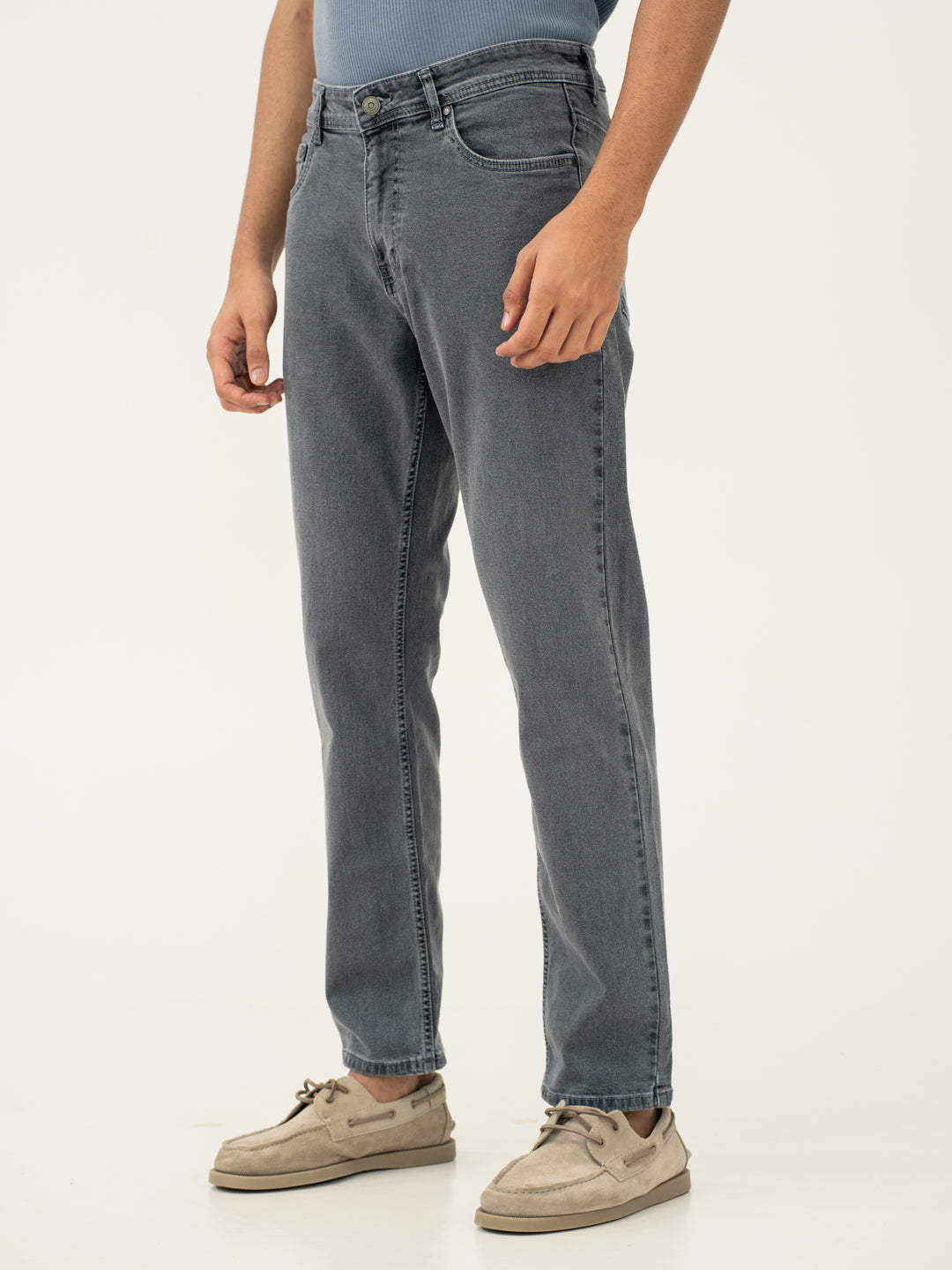 Refined Grey Relaxed Fit Jeans