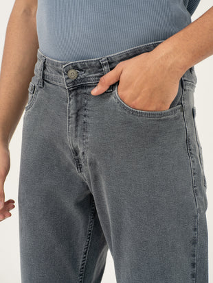 Refined Grey Relaxed Fit Jeans