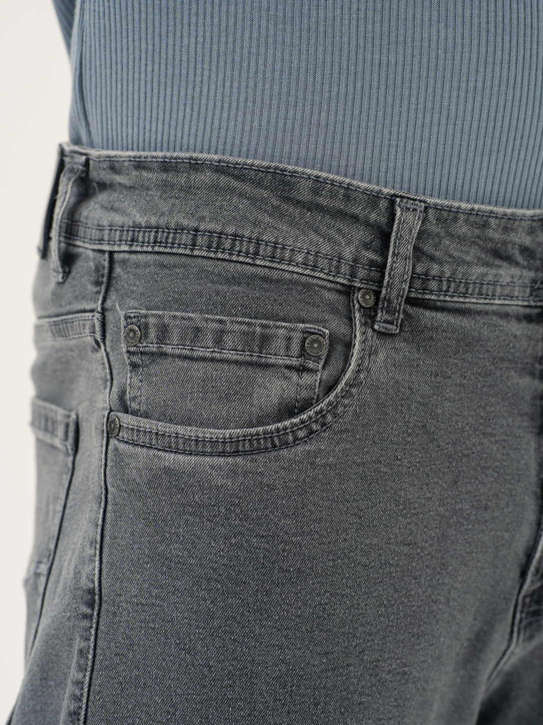 Refined Grey Relaxed Fit Jeans