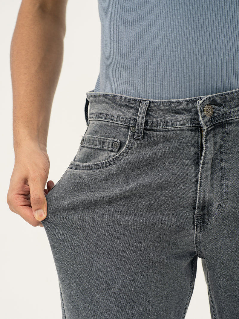 Refined Grey Relaxed Fit Jeans