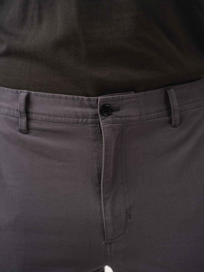 Grey Cargo Corduroy Pants