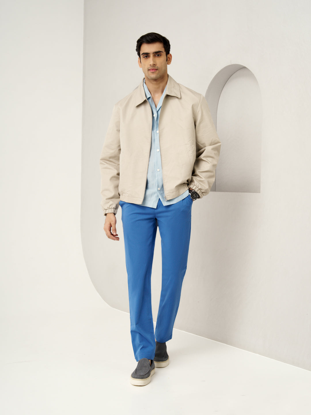 Airforce Blue Stretch Chinos