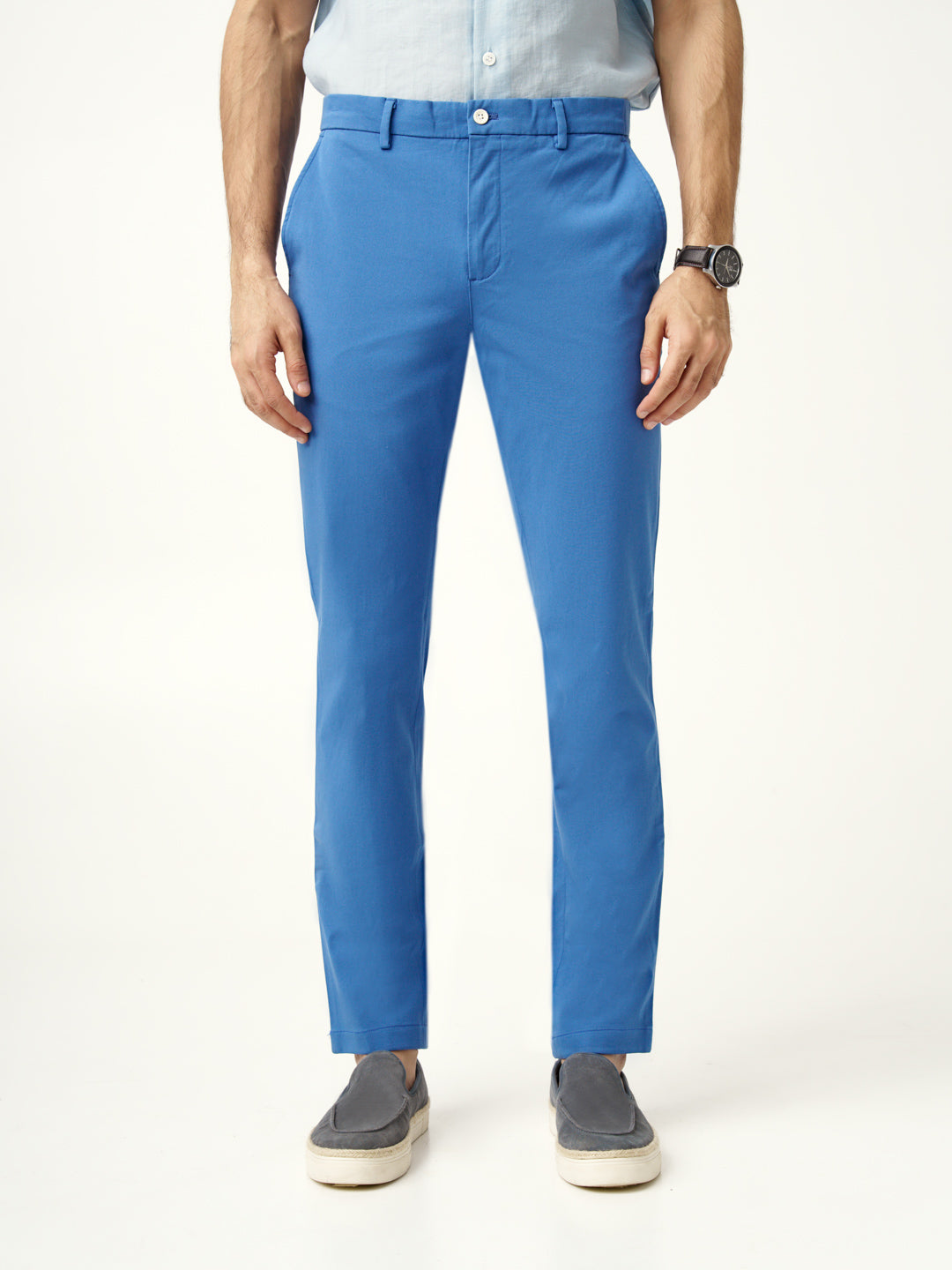 Airforce Blue Stretch Chinos