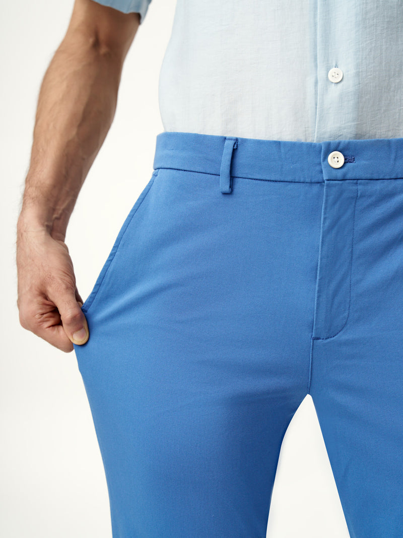 Airforce Blue Stretch Chinos