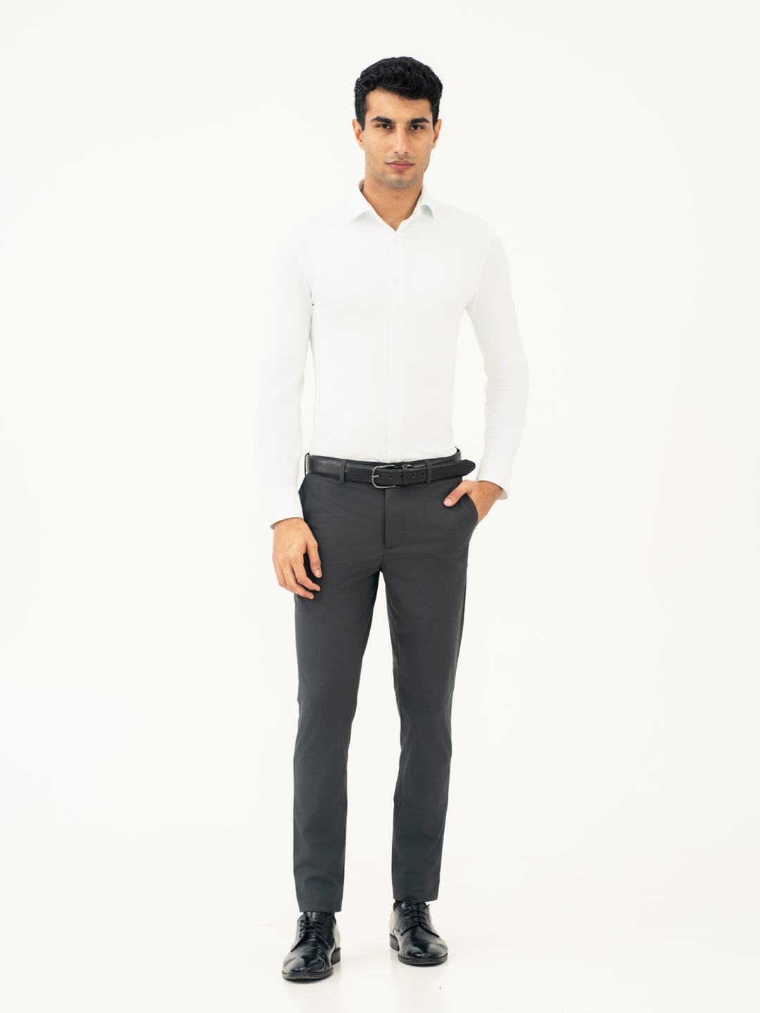 Men's Dark Grey Stretchable Formal Trouser Men's Dark Grey Stretchable Formal Trouser