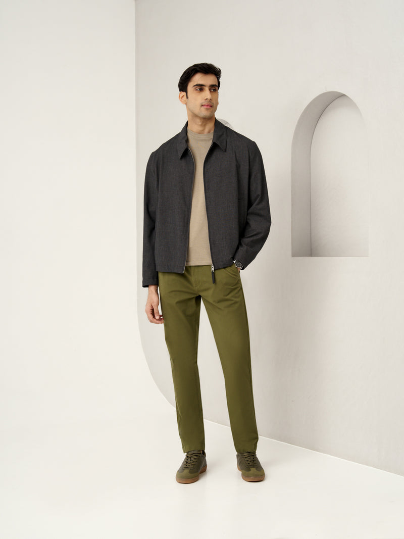 Herb Olive Stretch Chinos