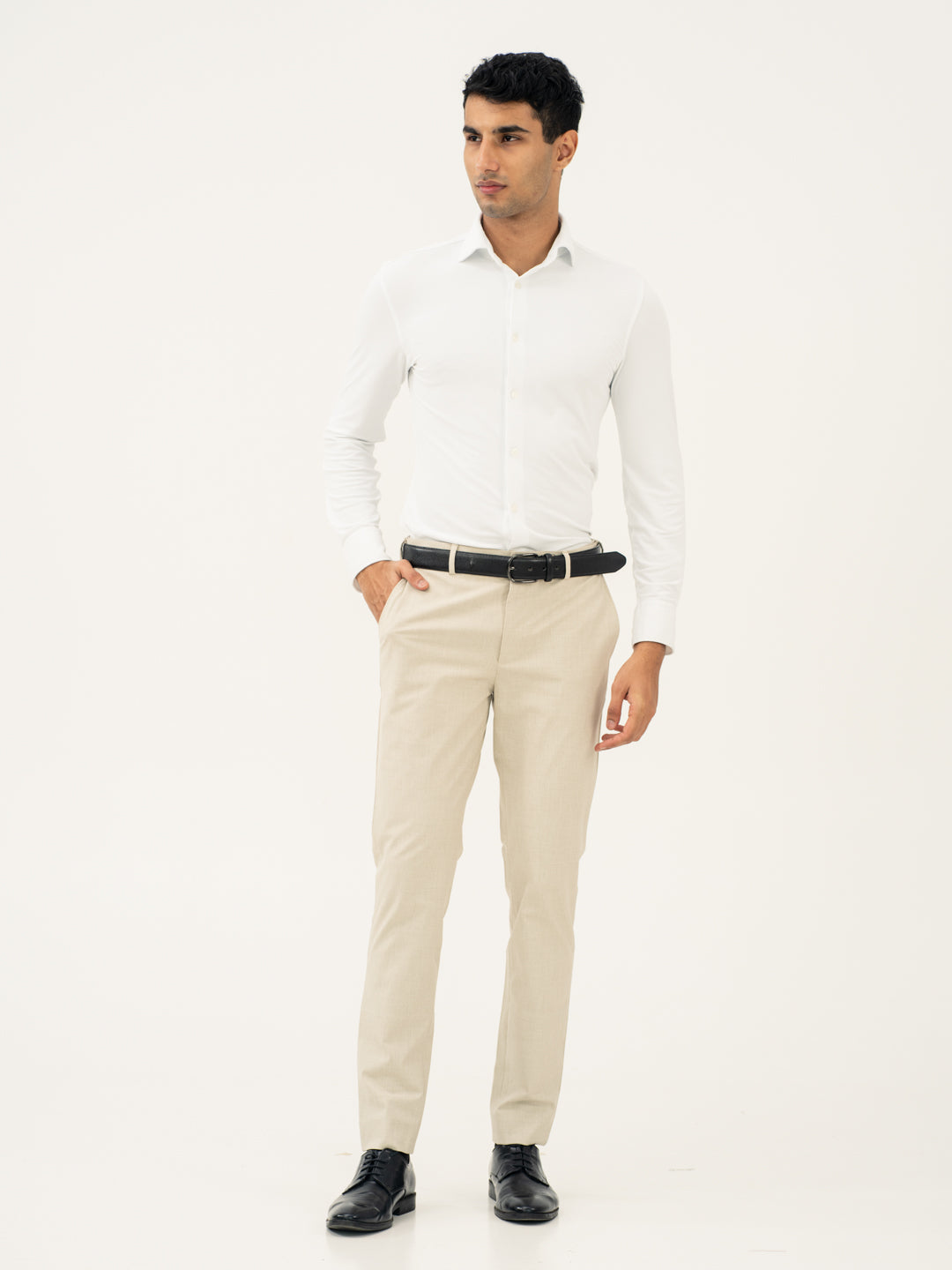 Stone Khaki Houndstooth Pants