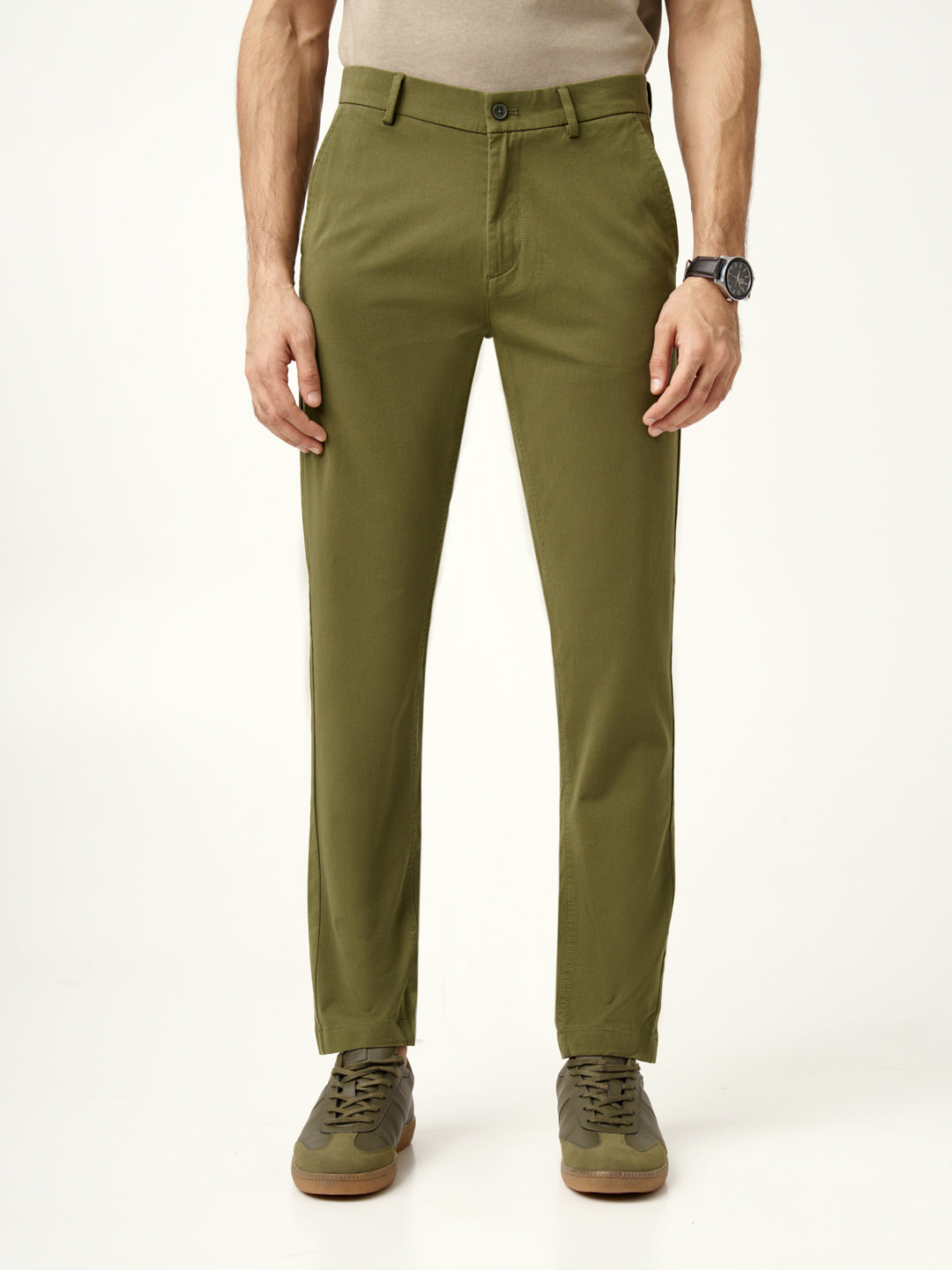 Herb Olive Stretch Chinos