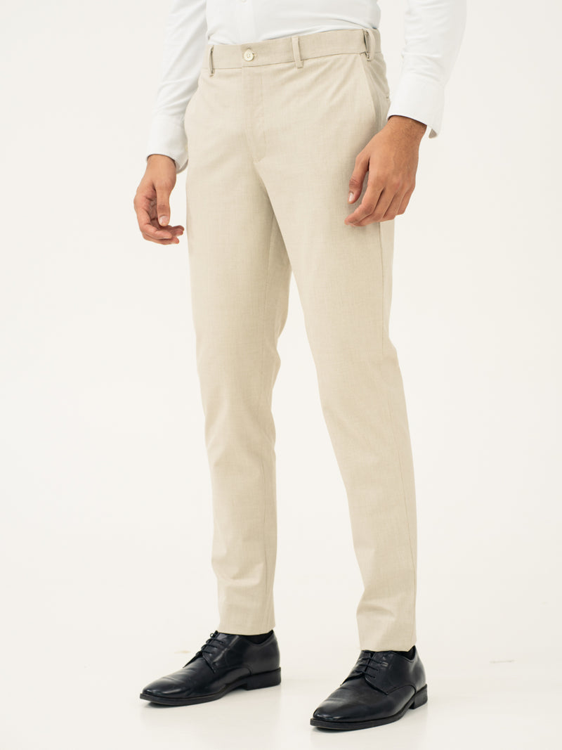 Stone Khaki Houndstooth Pants