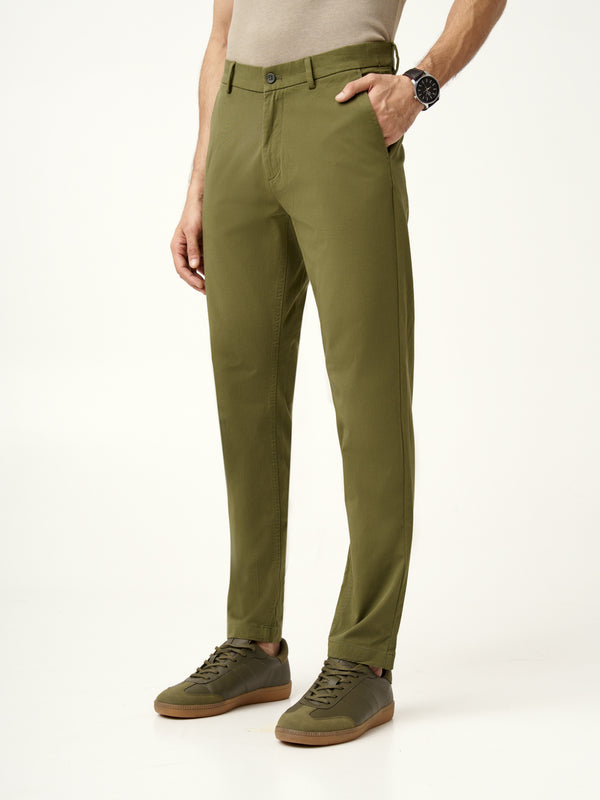 Herb Olive Stretch Chinos