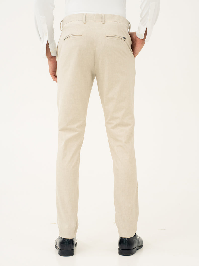 Stone Khaki Houndstooth Pants