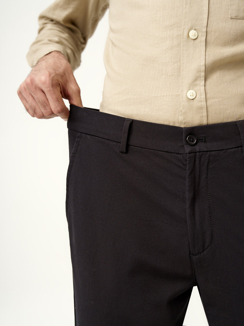 Black Shadow Stretch Chinos