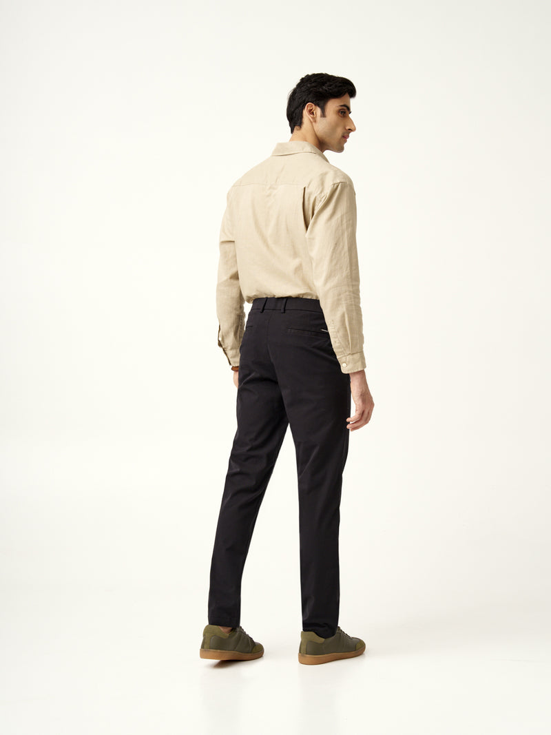 Black Shadow Stretch Chinos