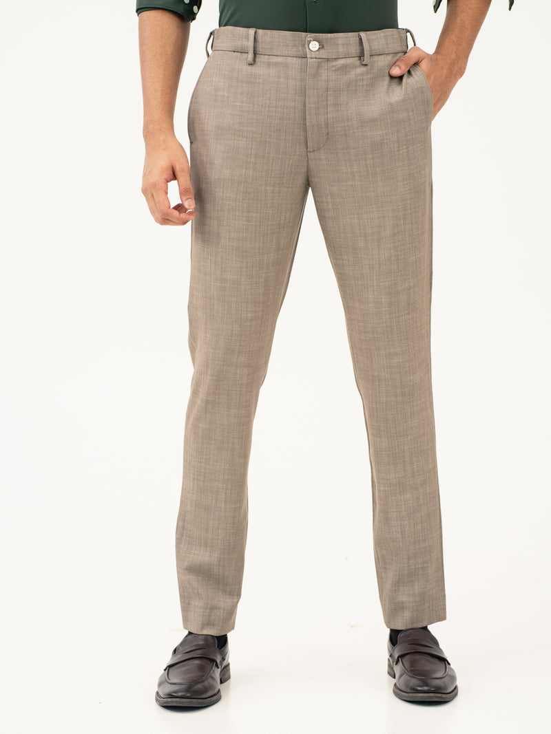 Granola Brown Business Casual Pants - Main Image