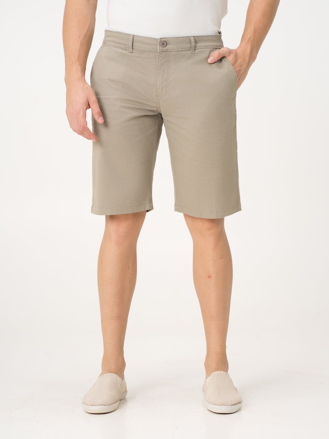 Klimt Khaki Stretch Chino Shorts