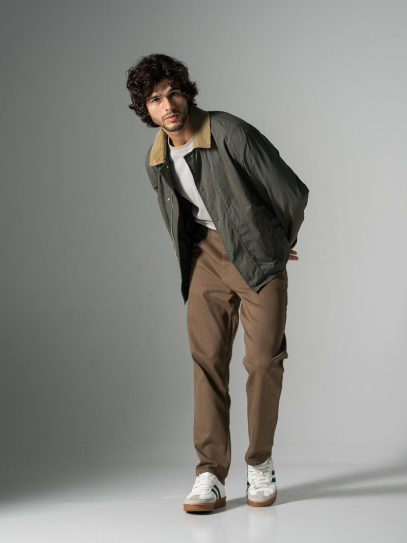 Weathered Olive Relaxed Fit Jeans