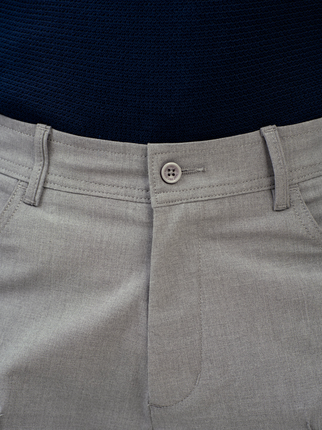 Haze Grey Relaxed Fit Pintuck Pants