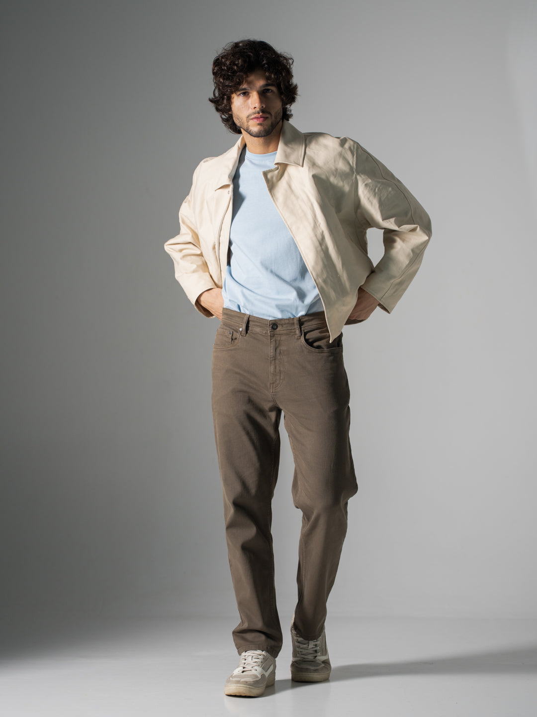 Mossstone Olive Relaxed Fit Jeans