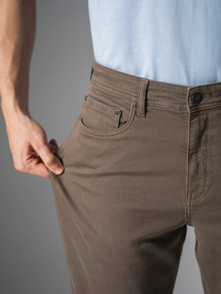 Mossstone Olive Relaxed Fit Jeans